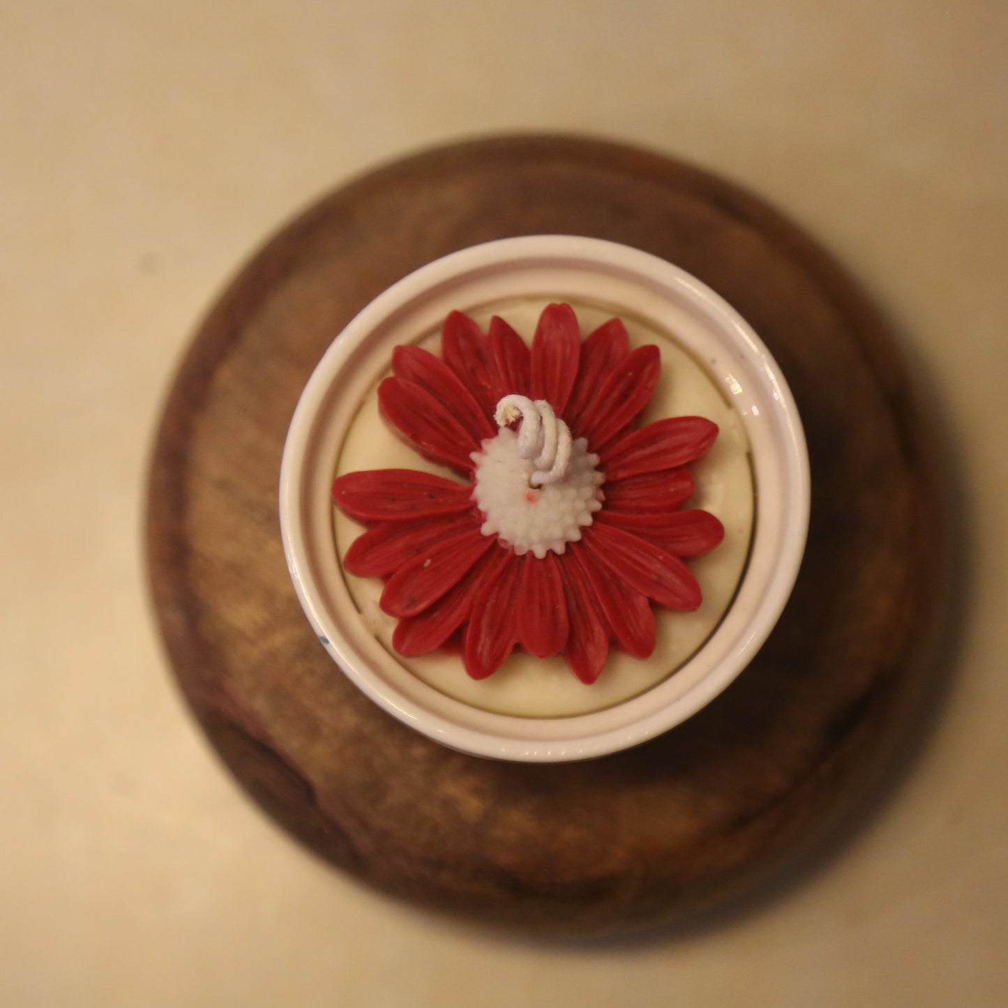 DAISY CUP CANDLE (rose)